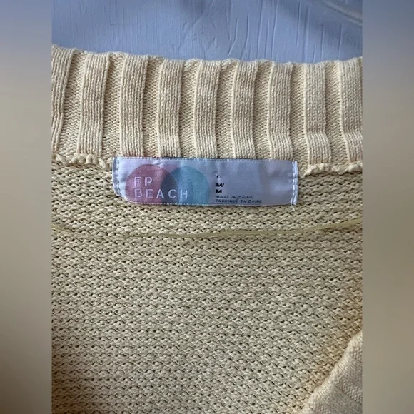 Free People Beach (Free-est) Hailee Waffle Knit Cardigan (size M) - Picture 13 of 15